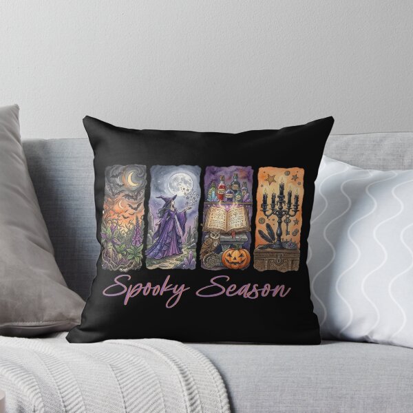 Item preview, Watercolor Halloween Spooky Season Vector Art - Haunted Witchy Gothic Aesthetic 4-Panel designed and sold by ILIASSART.