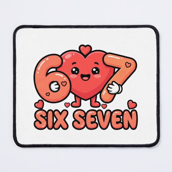 Item preview, funny 67 heart valentine joke design six seven designed and sold by ArtDesignTp.