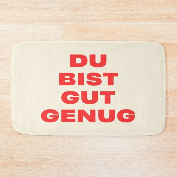 Item preview, You Are Good Enough (Red Bold Aesthetic German Quote) designed and sold by eMKa82.