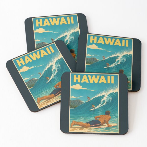 Item preview, Vintage Hawaii Poster designed and sold by GoodOldVintage.