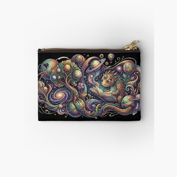 Item preview, Cosmic Reader – Surreal Dragon Reading in Space designed and sold by HarriPaloma.