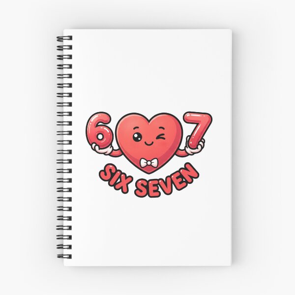 Item preview, funny six seven love heart illustration 6 7  valentines designed and sold by ArtDesignTp.