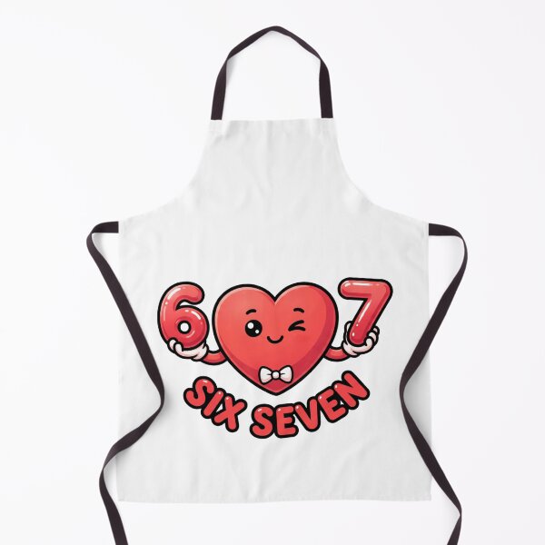 Item preview, funny six seven love heart illustration 6 7 valentines designed and sold by ArtDesignTp.