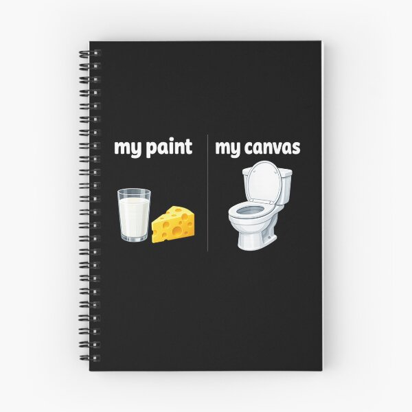 Item preview, Milk Cheese My Paint Toilet My Canvas Funny Dairy Humor T-Shirt | Cow Lover Farm Graphic Gift designed and sold by Trendably.