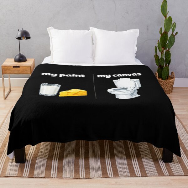 Item preview, Milk Cheese My Paint Toilet My Canvas Funny Dairy Humor T-Shirt | Cow Lover Farm Graphic Gift designed and sold by Trendably.