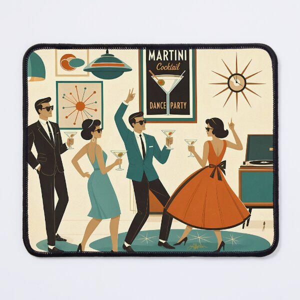 Item preview, Mid Century Retro Futuristic Martini Party designed and sold by Lee Hiller Designs.