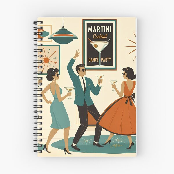 Item preview, Mid Century Retro Futuristic Martini Party designed and sold by Lee Hiller Designs.