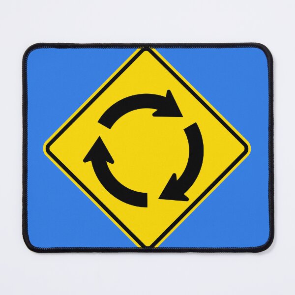 Item preview, Roundabout (Traffic Circle) Road Sign designed and sold by AlaskaExtreme.