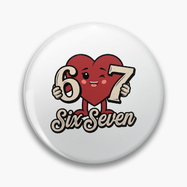 Item preview, cute 67 valentines heart meme six seven designed and sold by ArtDesignTp.