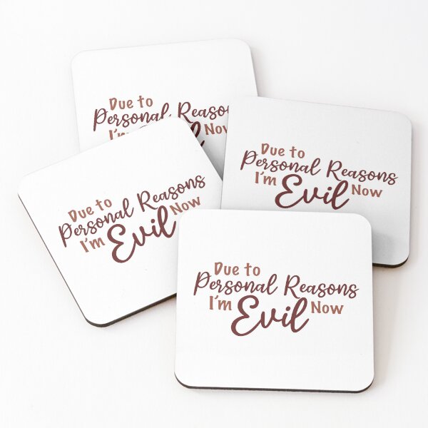 Item preview,  Due to personal reasons I’m evil now designed and sold by Bookreader123.
