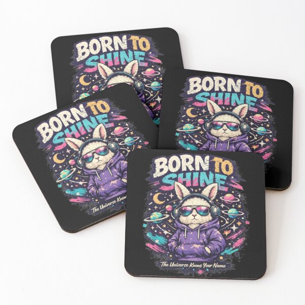 Item preview, Born to Shine – Cosmic Rabbit Art designed and sold by Dogandesighn.