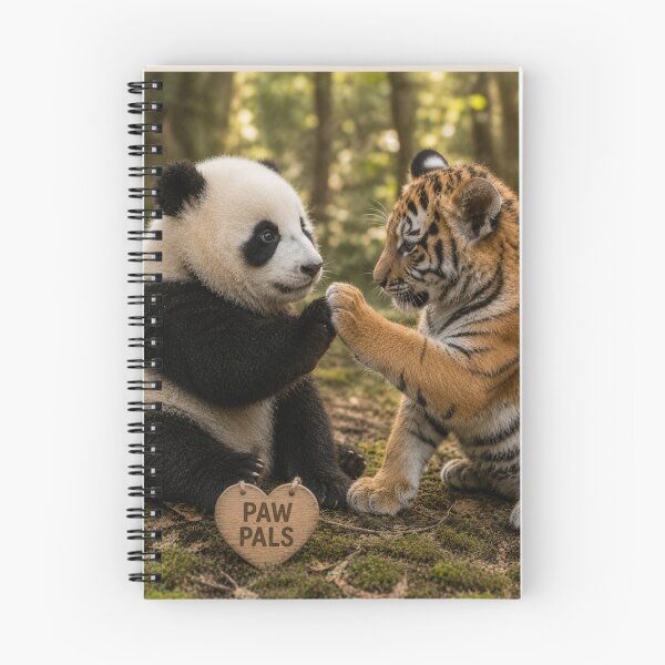 Item preview, Adorable Baby Panda Tiger Paw Pals Friends designed and sold by BagFactoryUK.