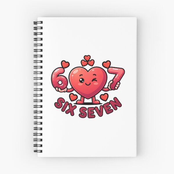 Item preview, Funny 6 7 six seven meme heart love design valentine designed and sold by ArtDesignTp.