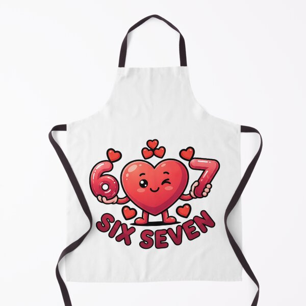 Item preview, Funny 6 7 six seven meme heart love design valentine designed and sold by ArtDesignTp.