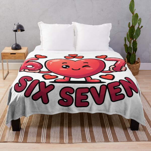 Item preview, Funny 6 7 six seven meme heart love design valentine designed and sold by ArtDesignTp.