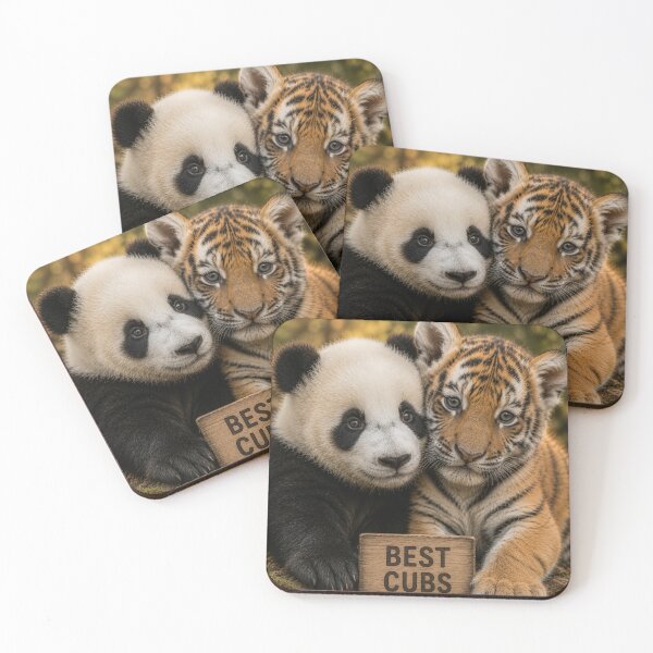 Item preview, Adorable Panda Tiger Cubs Best Friends Wildlife designed and sold by BagFactoryUK.