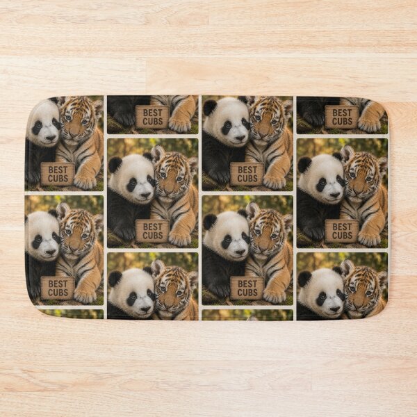 Item preview, Adorable Panda Tiger Cubs Best Friends Wildlife designed and sold by BagFactoryUK.