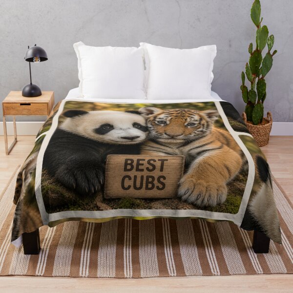 Item preview, Adorable Panda Tiger Cubs Best Friends Wildlife designed and sold by BagFactoryUK.