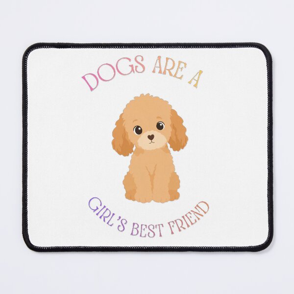 Item preview, Dogs Are a Girl's Best Friend | Cute Poodle Puppy Dog Lover Design designed and sold by HappyTail Prints.