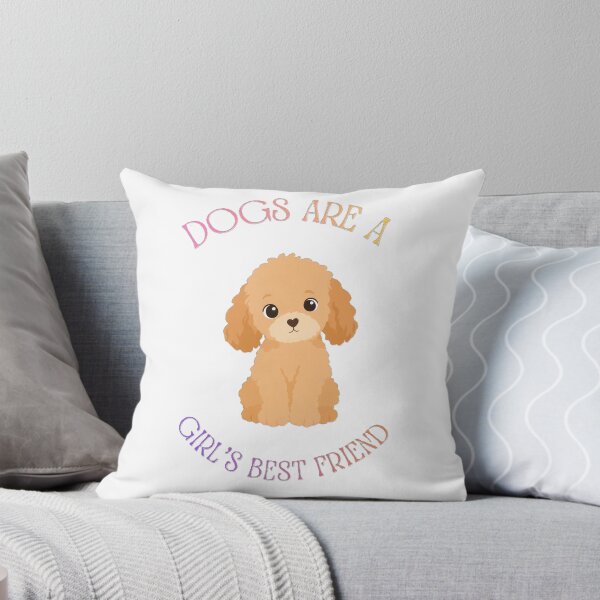 Item preview, Dogs Are a Girl's Best Friend | Cute Poodle Puppy Dog Lover Design designed and sold by HappyTail Prints.