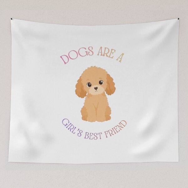 Item preview, Dogs Are a Girl's Best Friend | Cute Poodle Puppy Dog Lover Design designed and sold by HappyTail Prints.