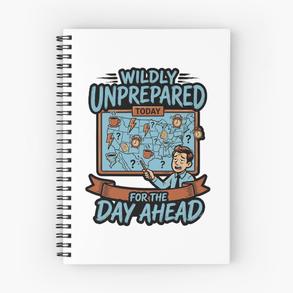 Item preview, Wildly Unprepared For The Day Ahead Funny Retro Sarcastic Quote Design designed and sold by get55shirt.