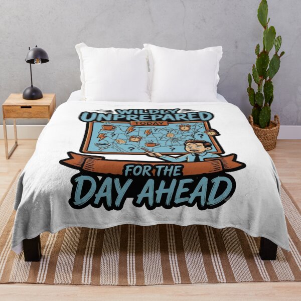 Item preview, Wildly Unprepared For The Day Ahead Funny Retro Sarcastic Quote Design designed and sold by get55shirt.