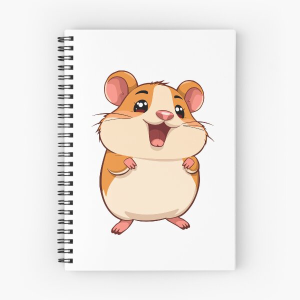Item preview, Cute Happy Hamster | Kawaii Smiling Cartoon Hamster designed and sold by Rush2Buy.