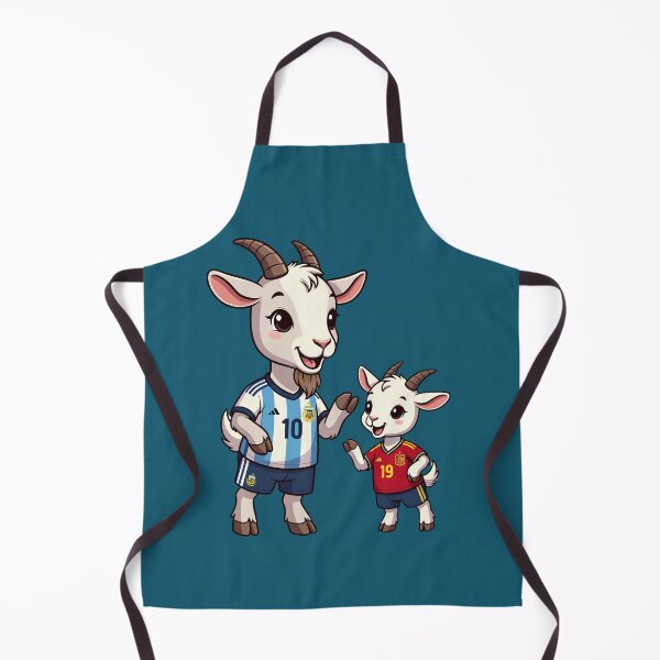 Item preview, Two GOATs Messi 10 and Lamine Yamal 19 Football Chibi Goats designed and sold by digitalbob60.