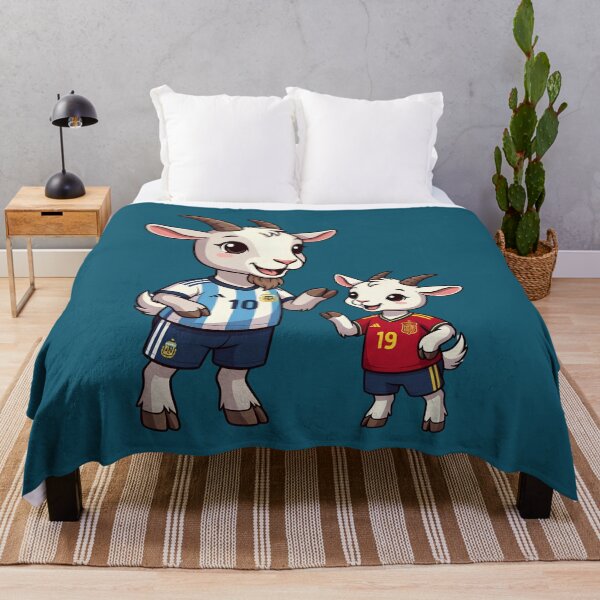Item preview, Two GOATs Messi 10 and Lamine Yamal 19 Football Chibi Goats designed and sold by digitalbob60.