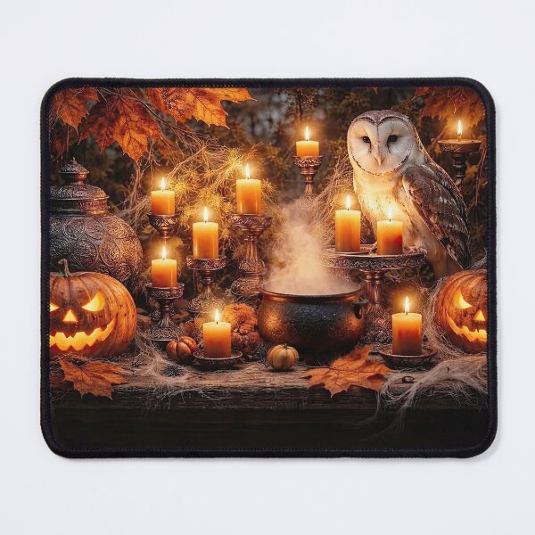 Item preview, Halloween Night with Candles and Owl Spooky Magical and Mystical designed and sold by Stephanie Laird.
