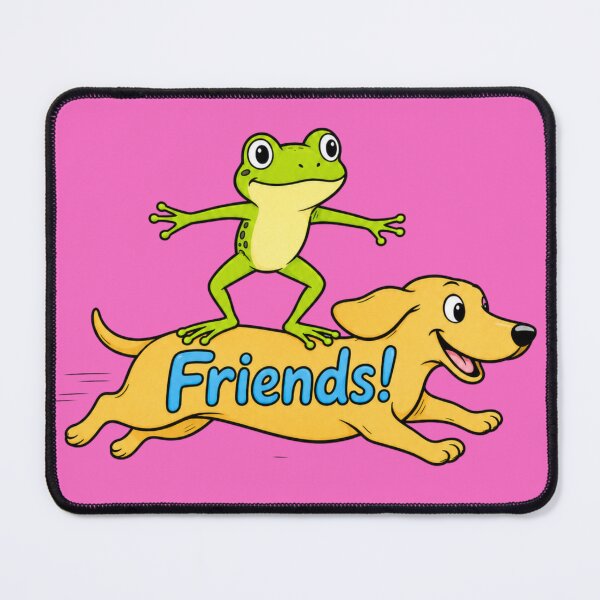 Item preview, A frog Surfing On a Dachshund designed and sold by ShindigiddyDog.