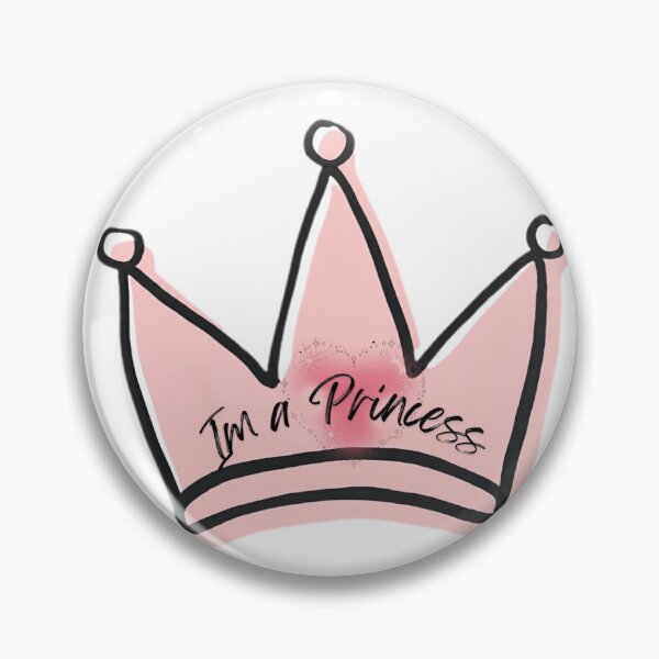 Item preview, Cute Pink Princess Crown Doodle Aesthetic Design  designed and sold by busesplace.