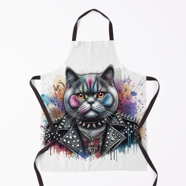 Item preview, Punk Rock Cat Color Splash designed and sold by Ginetta0815.