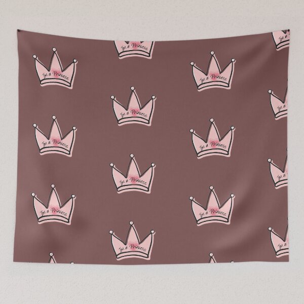 Item preview, Cute Pink Princess Crown Doodle Aesthetic Design  designed and sold by busesplace.