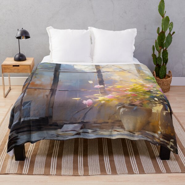Item preview, Impressionist Flowers by the Window in a Studio designed and sold by AniDragonfly.