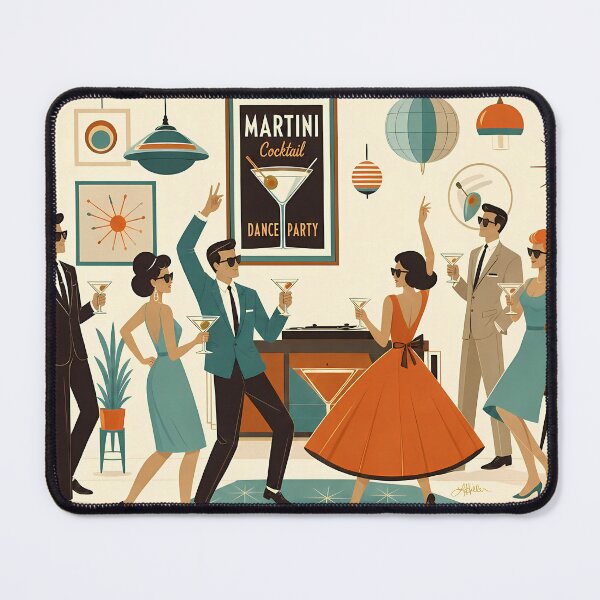 Item preview, Retro Futuristic Martini Dance Party Shades Rave designed and sold by Lee Hiller Designs.