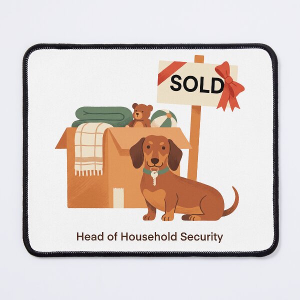 Item preview, New Home Dachshund Gift Funny Housewarming Shirt Design designed and sold by jgoteiner.