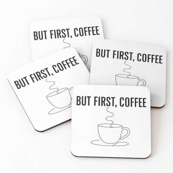 Item preview, But First Coffee Minimalist Line Art Design designed and sold by Art JSMY.