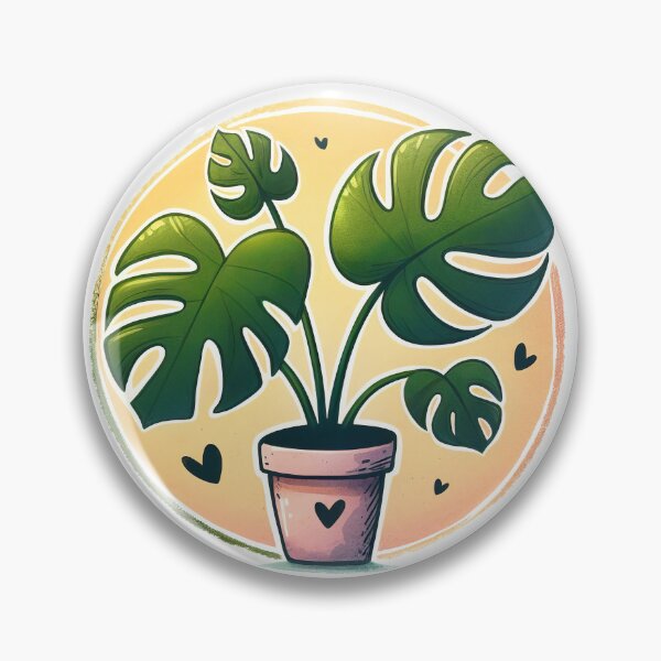 Item preview, Monstera Deliciosa | I Love My Houseplant Illustration designed and sold by pixiedustpaint.