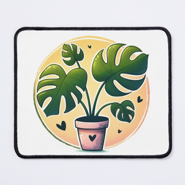 Item preview, Monstera Deliciosa | I Love My Houseplant Illustration designed and sold by pixiedustpaint.