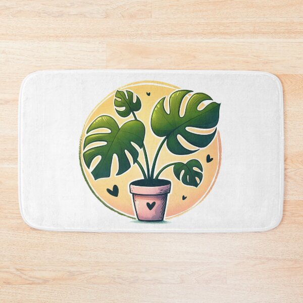 Item preview, Monstera Deliciosa | I Love My Houseplant Illustration designed and sold by pixiedustpaint.