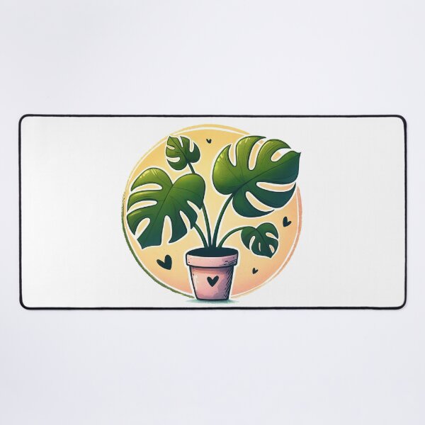 Item preview, Monstera Deliciosa | I Love My Houseplant Illustration designed and sold by pixiedustpaint.