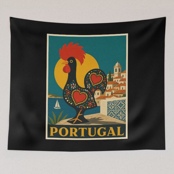 Item preview, Vintage Portugal Poster designed and sold by GoodOldVintage.