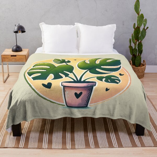 Item preview, Monstera Deliciosa | I Love My Houseplant Illustration designed and sold by pixiedustpaint.