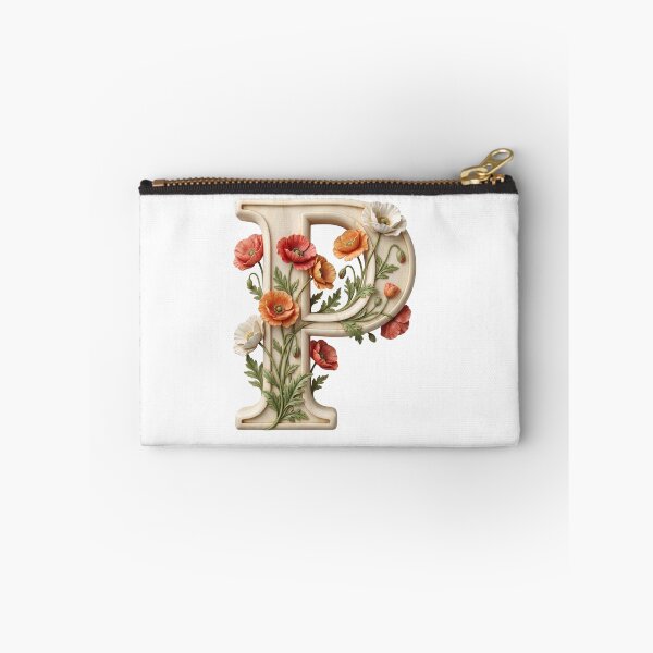 Item preview, Botanical Floral Letter P Monogram designed and sold by Helenaphotoart.