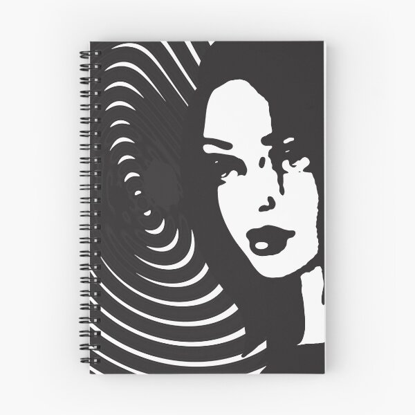 Item preview, Optical Pop Portrait of a Woman with Echo of the Space designed and sold by cremedecolor.