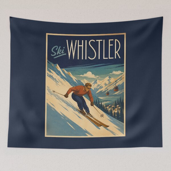 Item preview, Vintage Whistler Poster designed and sold by GoodOldVintage.