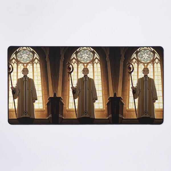 Item preview, Art - Stylized Clergyman, Spiritual Illustration of a Gothic Church designed and sold by AnimeShin.