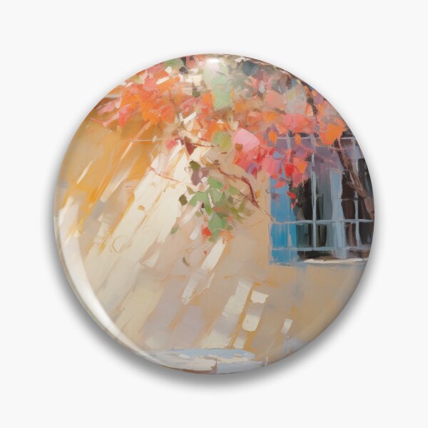 Item preview, Impressionist Italian Courtyard with a Café Corner designed and sold by AniDragonfly.